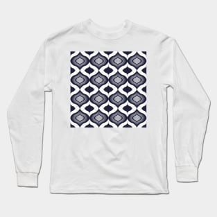 Ogee navy blue gradient design Long Sleeve T-Shirt